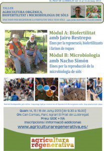 *Taller Agricultura Orgánica, Biofertilidad y Microbiología de suelos* con Jairo Restrepo y Nacho Simón @ Can Comas, Parc Agrari del Baix Llobregat BCN | El Prat de Llobregat | Cataluña | España