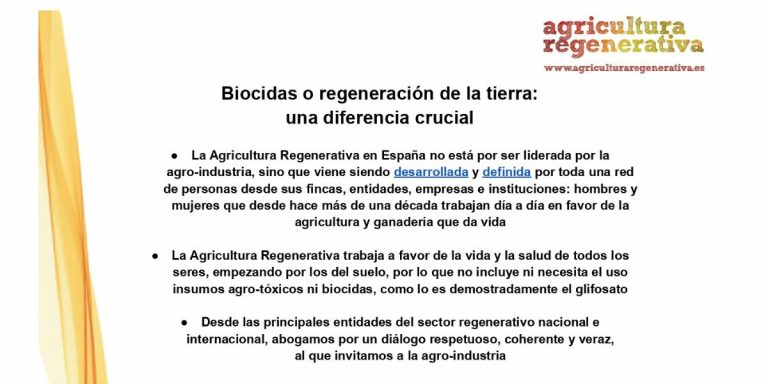 Biocidas o regeneración de la tierra:  una diferencia crucial | Carta a Bayer