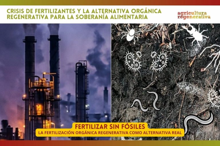 Crisis de fertilizantes y la alternativa orgánica regenerativa para la soberanía alimentaria